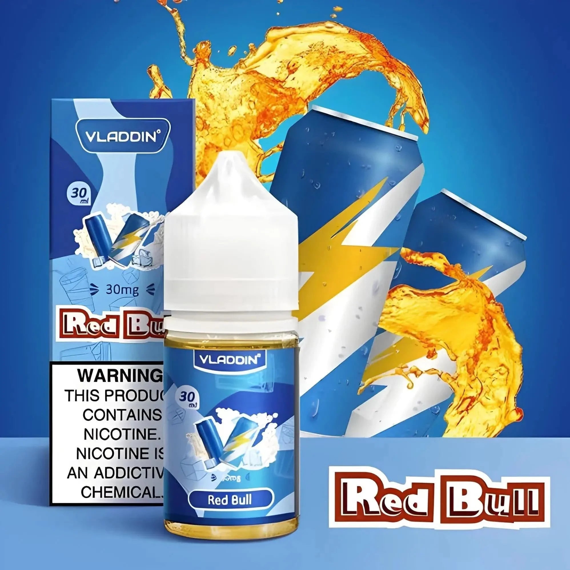 Red Bull – Vladdin Nic Salt | 30ML Vape Juice | 30MG / 50MG | Vape Mash India