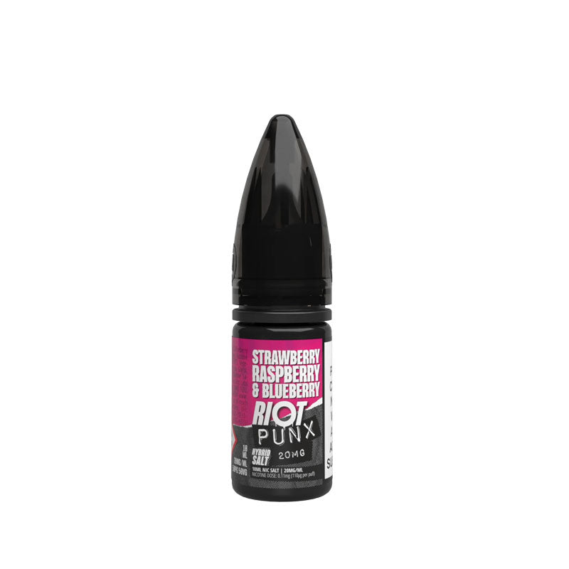 Riot Squad Punx Strawberry, Raspberry & Blueberry Nicsalt E-Liquid 10ml
