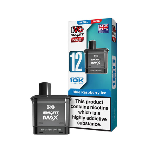 IVG Smart Max Blue Raspberry Ice Prefilled Vape Pod + Refill