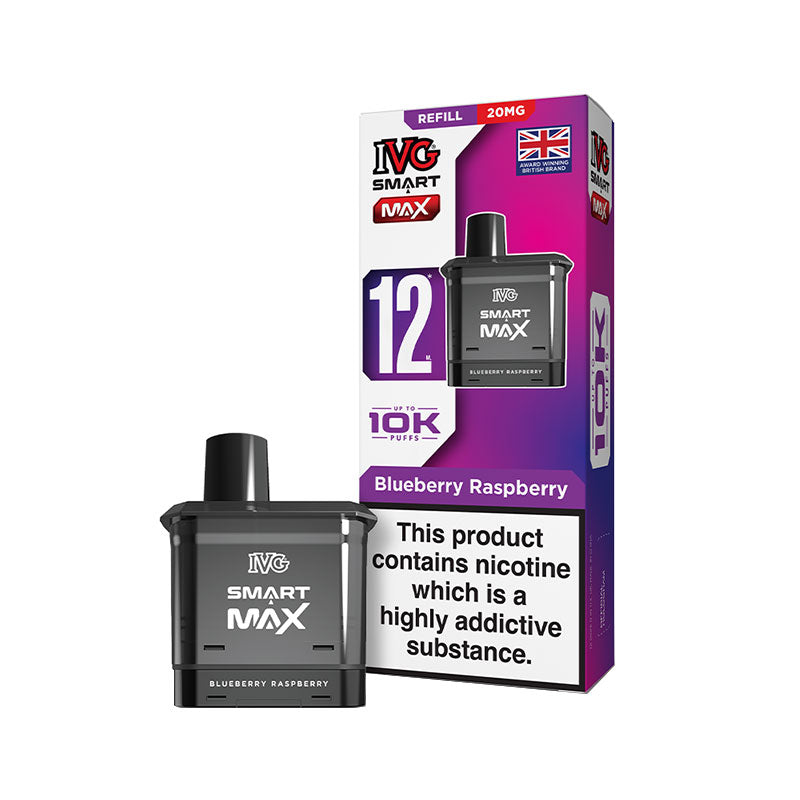 IVG Smart Max Blueberry Raspberry Prefilled Vape Pod + Refill
