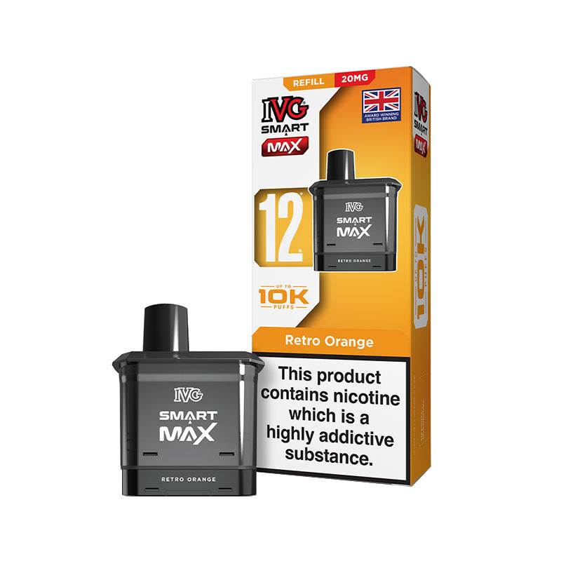 IVG Smart Max Retro Orange Prefilled Vape Pod + Refill