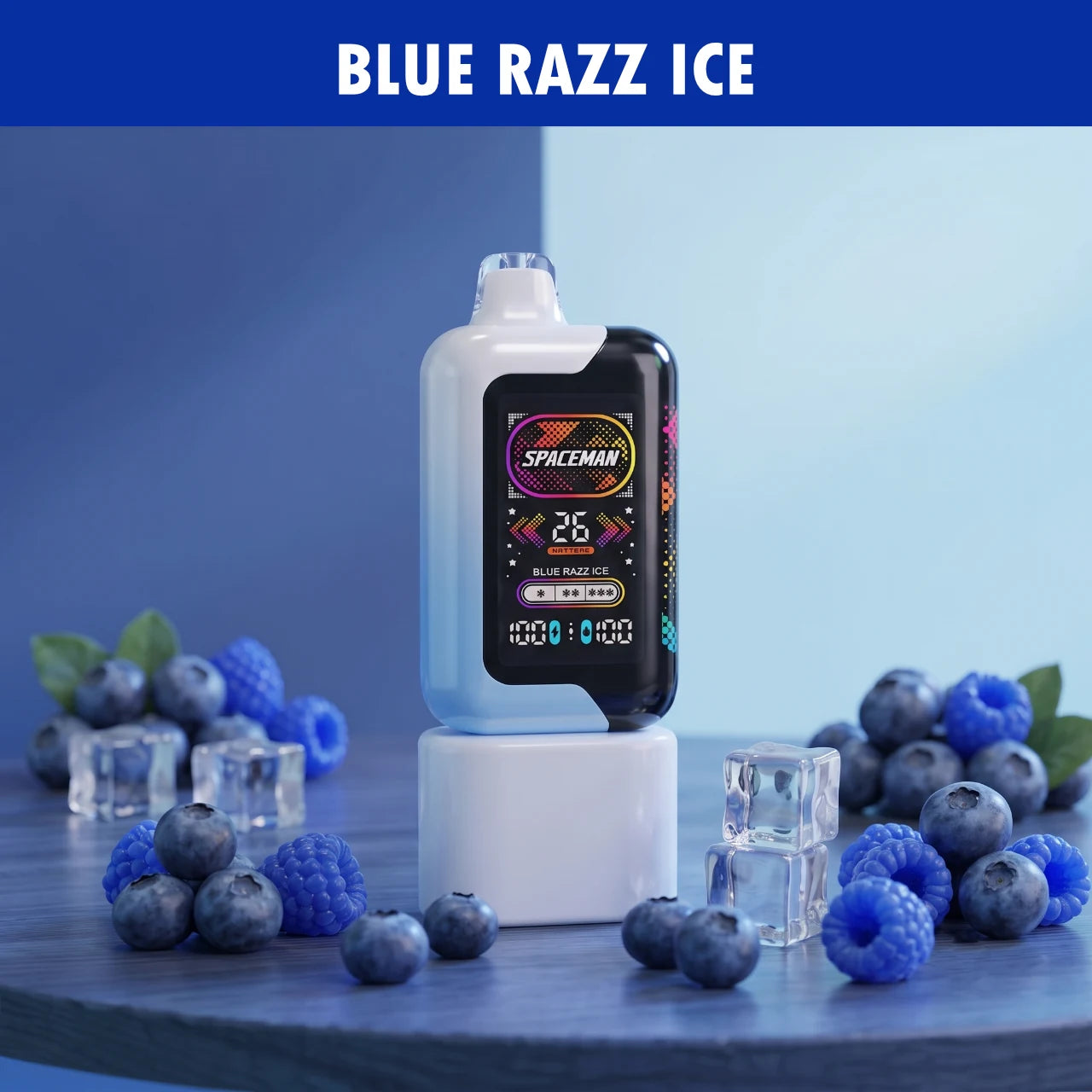 Spaceman Cloud Machine 40000 disposable vape - Blue Razz Ice flavour