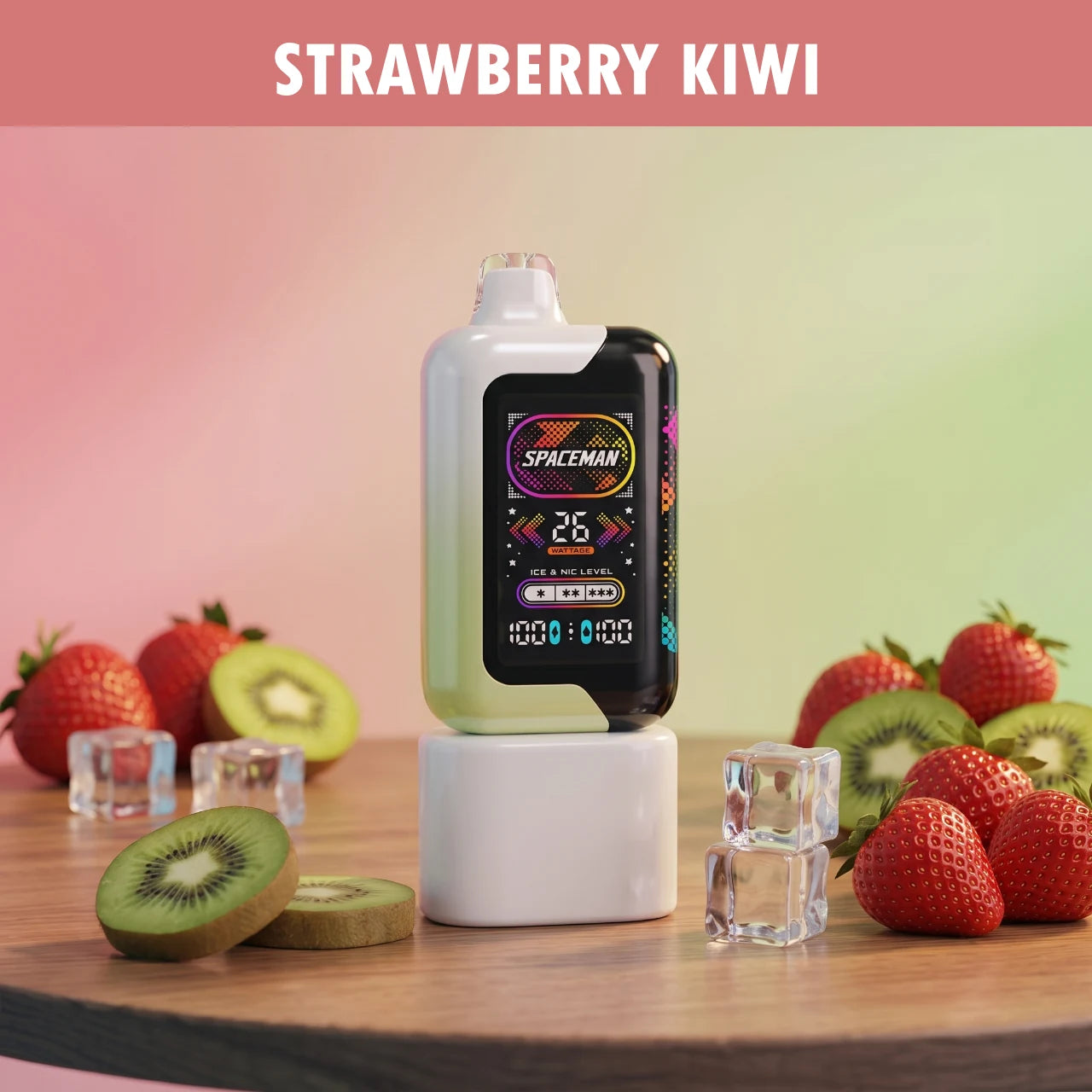 Spaceman Cloud Machine 40000 disposable vape - Strawberry Kiwi Ice flavour