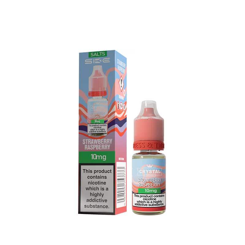 SKE Crystal Strawberry Raspberry Nic Salt E-Liquid 10ml