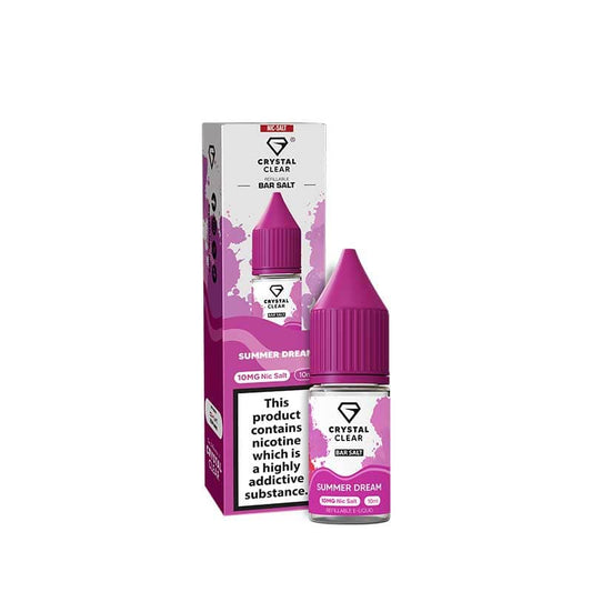 Crystal Clear Bar Salts Summer Dream Nic Salts 10ml E-Liquid