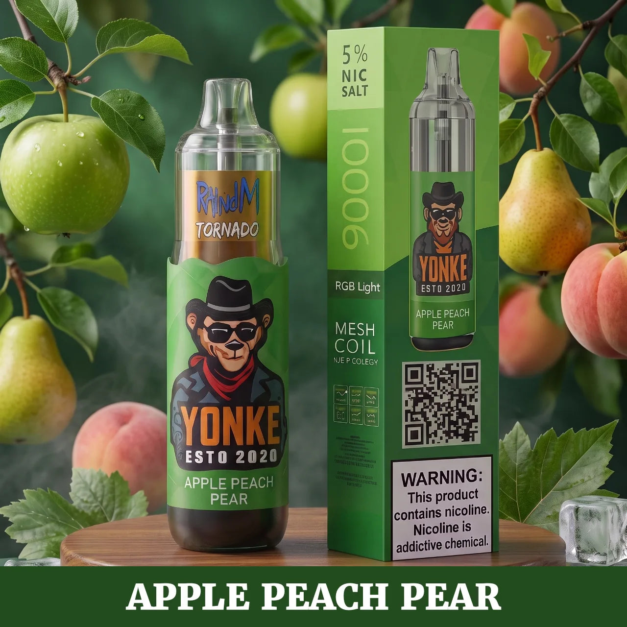 Tornado - 7000 disposable vape - Apple Peach Pear flavour
