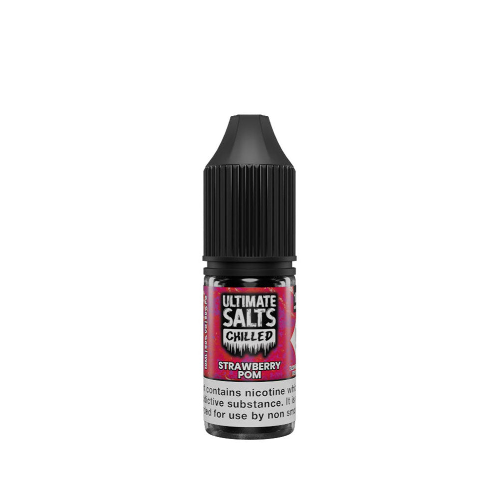 Ultimate Salts Chilled Strawberry Pom Nic Salt E-Liquid 10ml