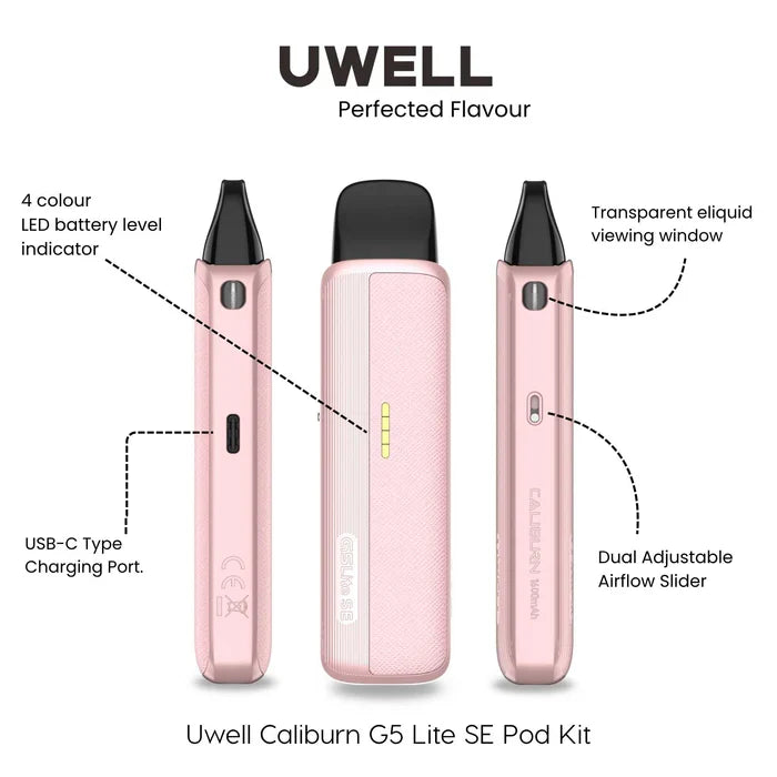 Uwell Caliburn G5 Lite SE Pod Kit | 1600mAh Battery | 35W | PRO-FOCS 4.0