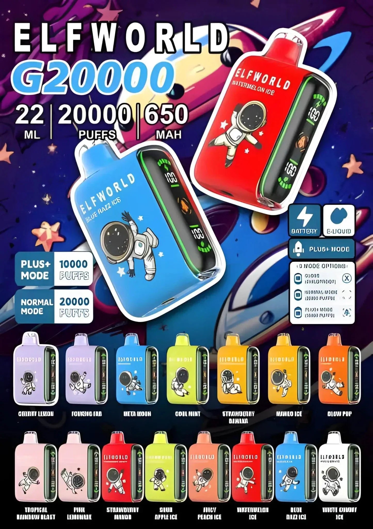 Elfworld Plus 20K Disposable Vape 20000 Puffs India – Vape Mash India