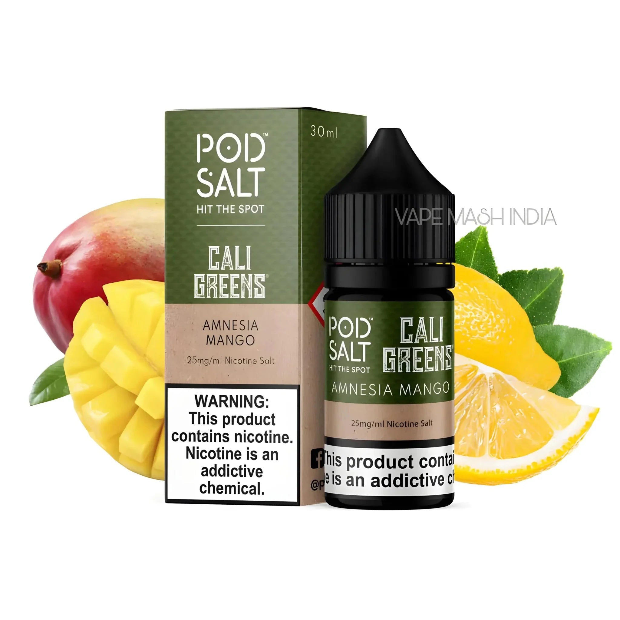 Amnesia Mango – Pod Salt Core Nic Salt | 30ML Vape Juice | 25MG / 50MG | Vape Mash India