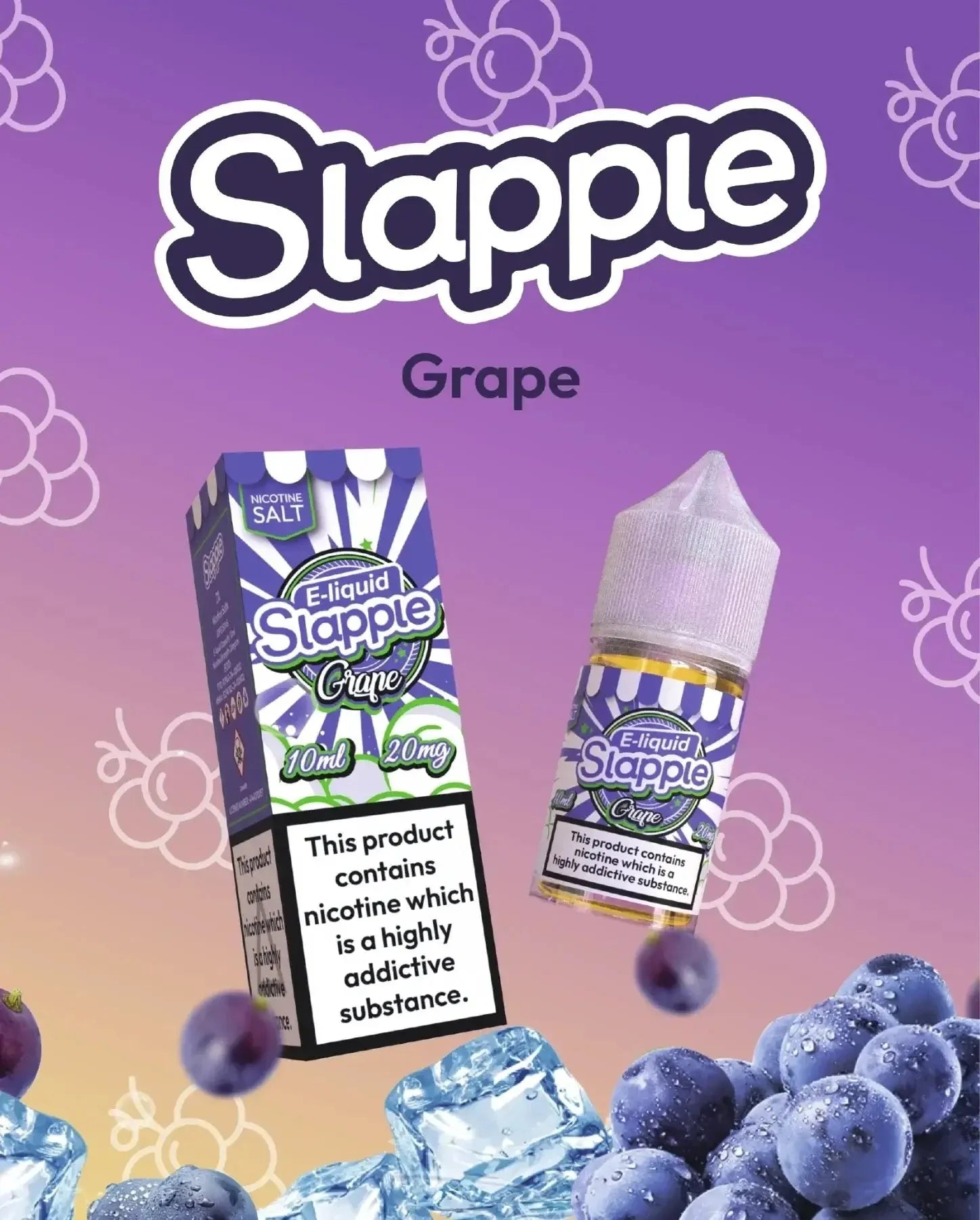 Grape - Slapple Nic Salt 30ML | 30MG, 50MG | Vape Mash India