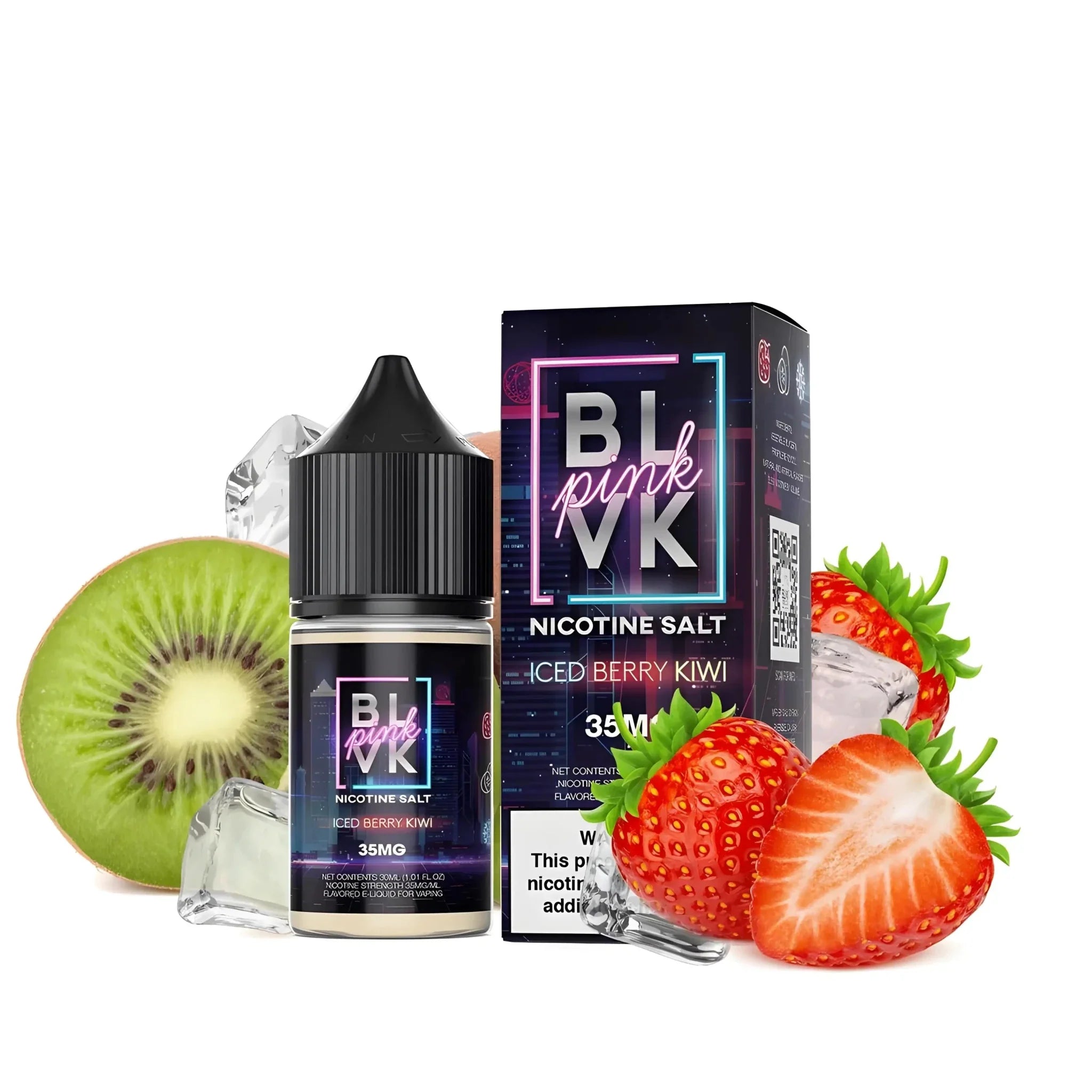 BLVK Pink Iced Berry Kiwi Nicotine Salt – 30ml | 35mg