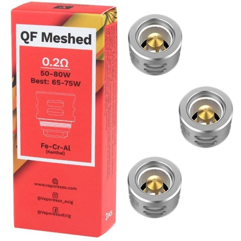 Vaporesso QF Mesh 0.2Ω Coils for SKRR Pack of 3