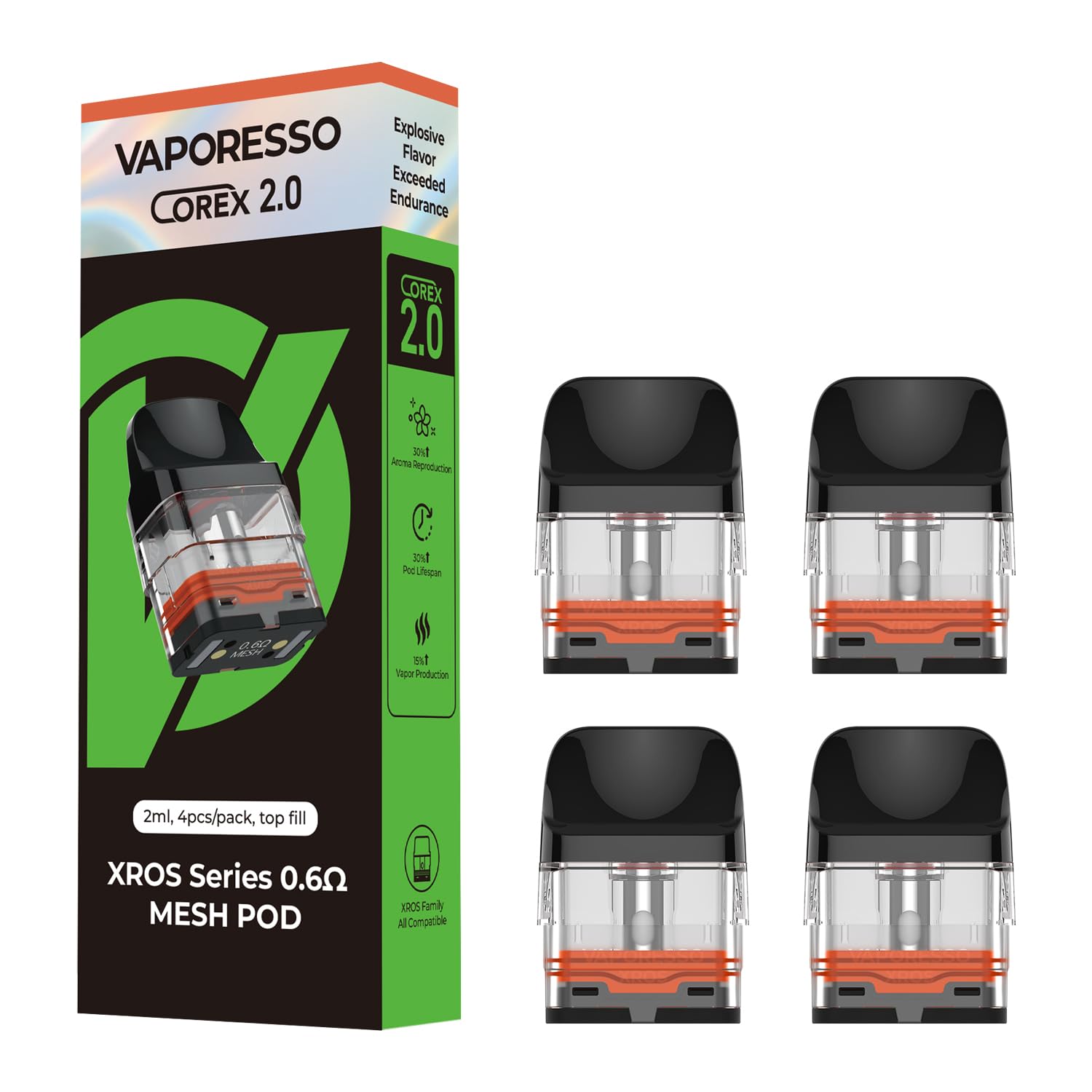 Vaporesso XROS Replacement Pods Pack of 4