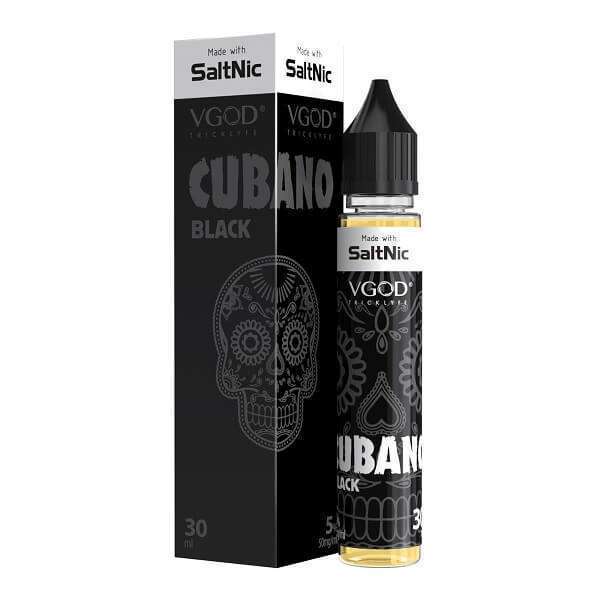 VGOD Cubano Black Nic Salt 30ml (25mg/50mg) India