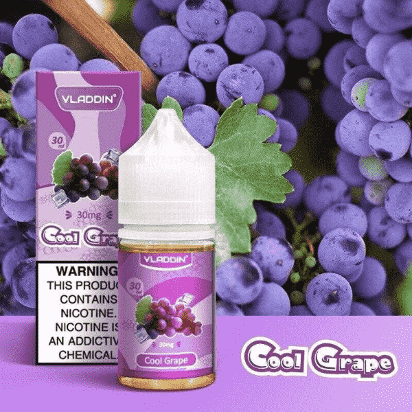 Vladdin Cool Grape Nic Salt 30ml (30mg/50mg) India