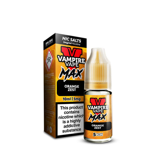 Vampire Vape MAX Orange Zest Nic Salt E-Liquid 10ml