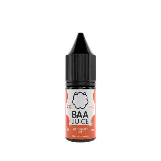Baa Juice Strawberry Ice 10ml Nic Salt E-Liquid