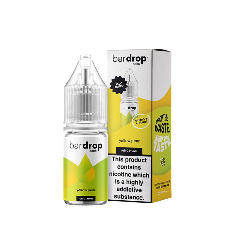 Bar Drop Yellow Pear 10ml Nic Salts E-Liquid