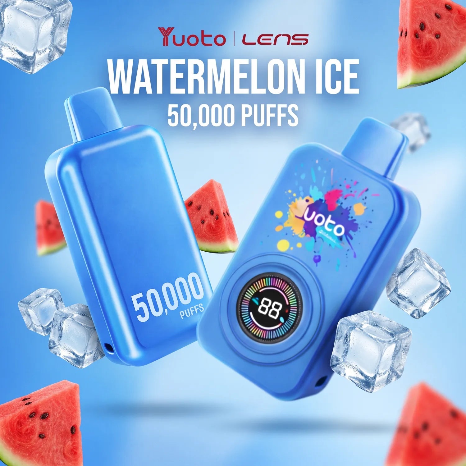 Yuoto Lens 50000 disposable vape - Waternelon Ice flavour